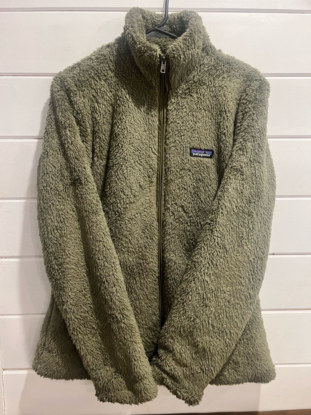Patagonia Olive Green Women's Los Gatos Zipup Fleece Jacket WornWear - Picture 2 of 11